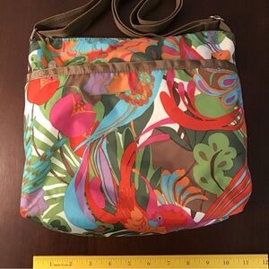 Lesportsac Cleo bag in tropical print.